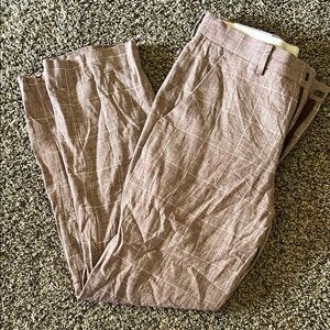 Men's Maroon Plaid Pants